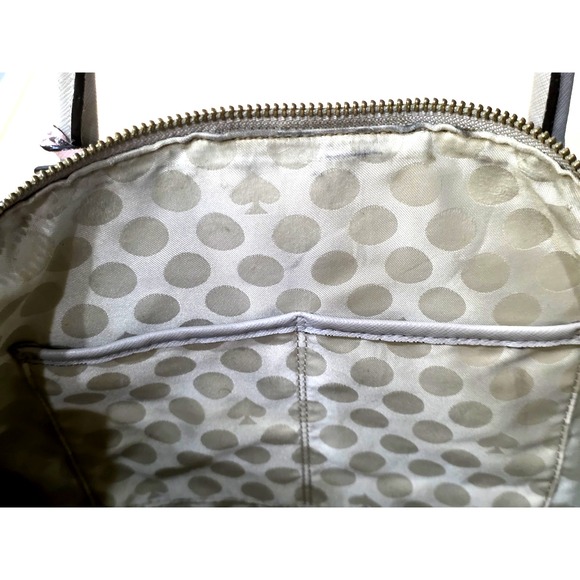 Kate Spade New York Cameron Street Racing Striped Margot Handbag Gray, Pink - Picture 8 of 11